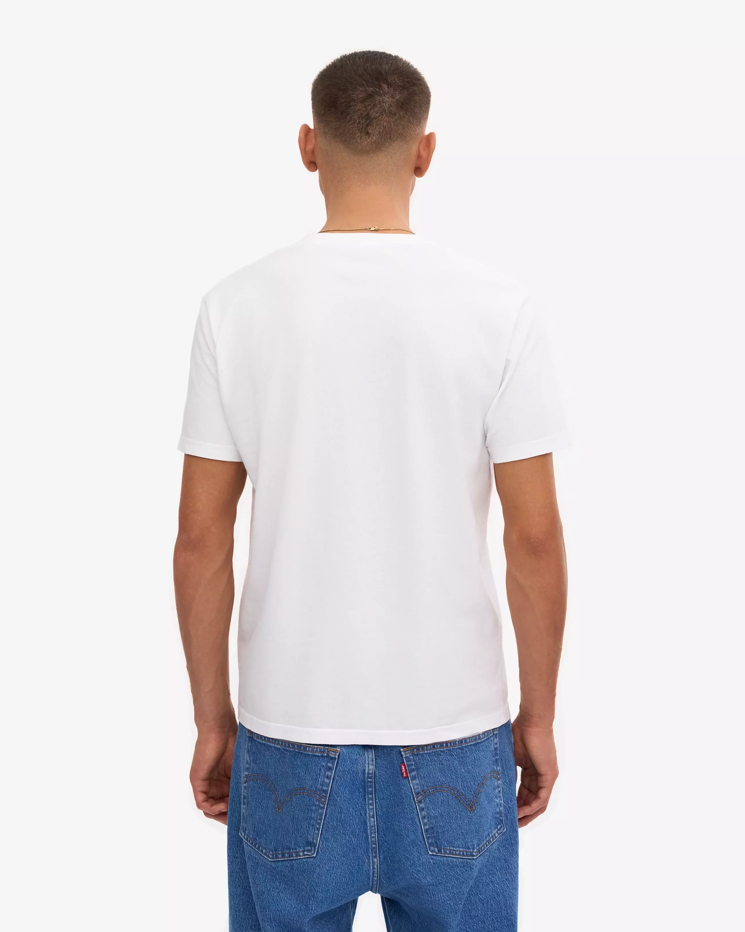 Wemoto Optical White Classic Organic Tee Herren weiss